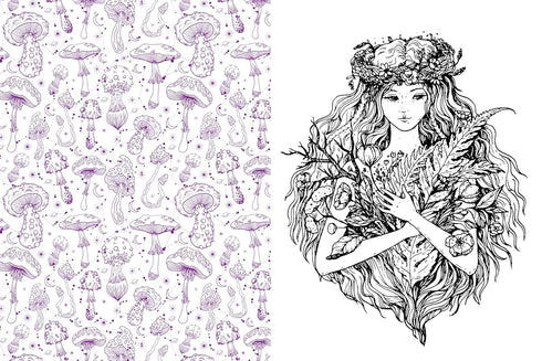 FOREST, FAIRIES, MUSHROOMS & GOBLINS STICKER, COLOR & ACTIVITY BOOK - CHARTWELL